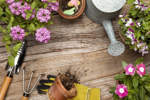 Local gardeners working in a Brockley garden setting